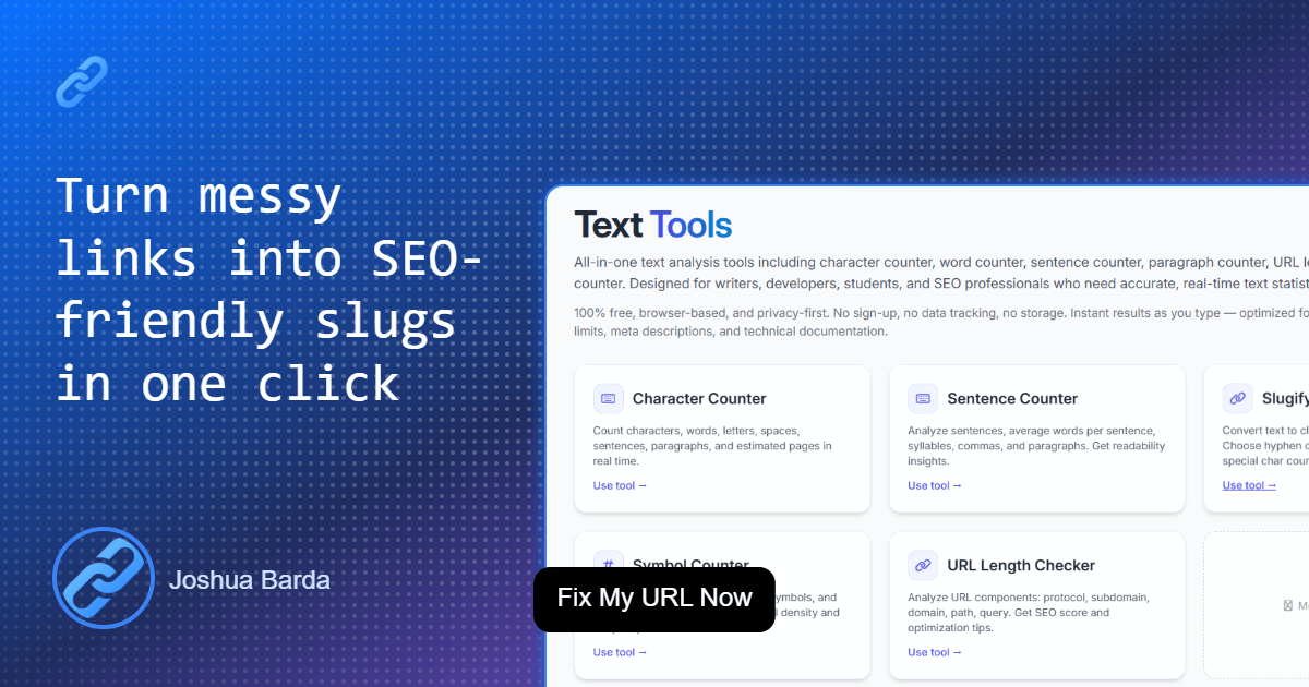 URL slug best practices illustration
